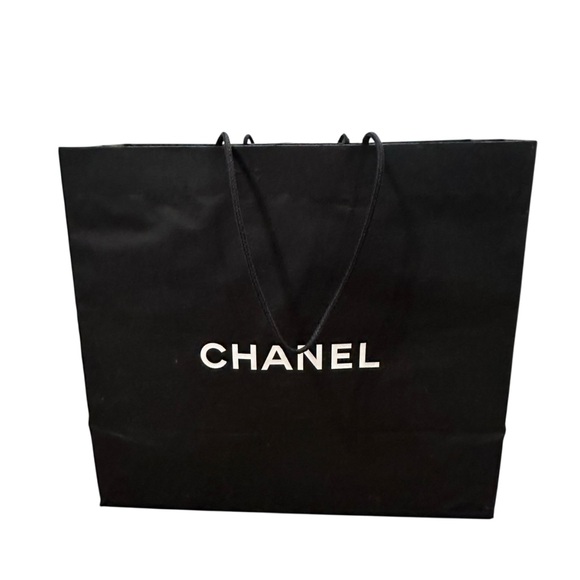 Chanel Black & White Giant Shopping Bag with Camelia - 19.75" x 17.75" x 9.5" - Picture 6 of 16